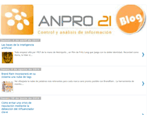 Tablet Screenshot of blog.anpro21.com
